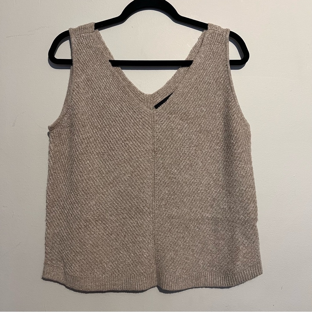 Lane Bryant Beige Knit Tank Top